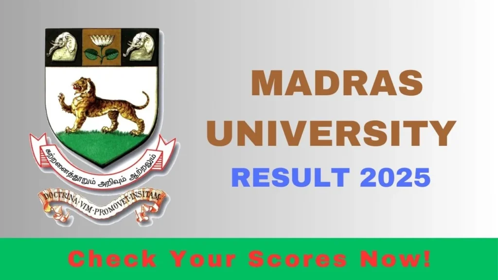 Madras University Result 2025